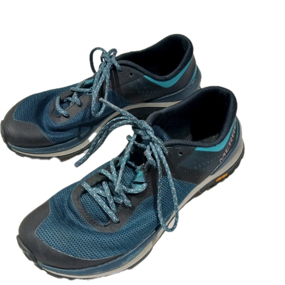 Merrell Mag 5 Hiking Trail Shoes Size 8.5 Vibram Low Top Camp Outdoors Backpack